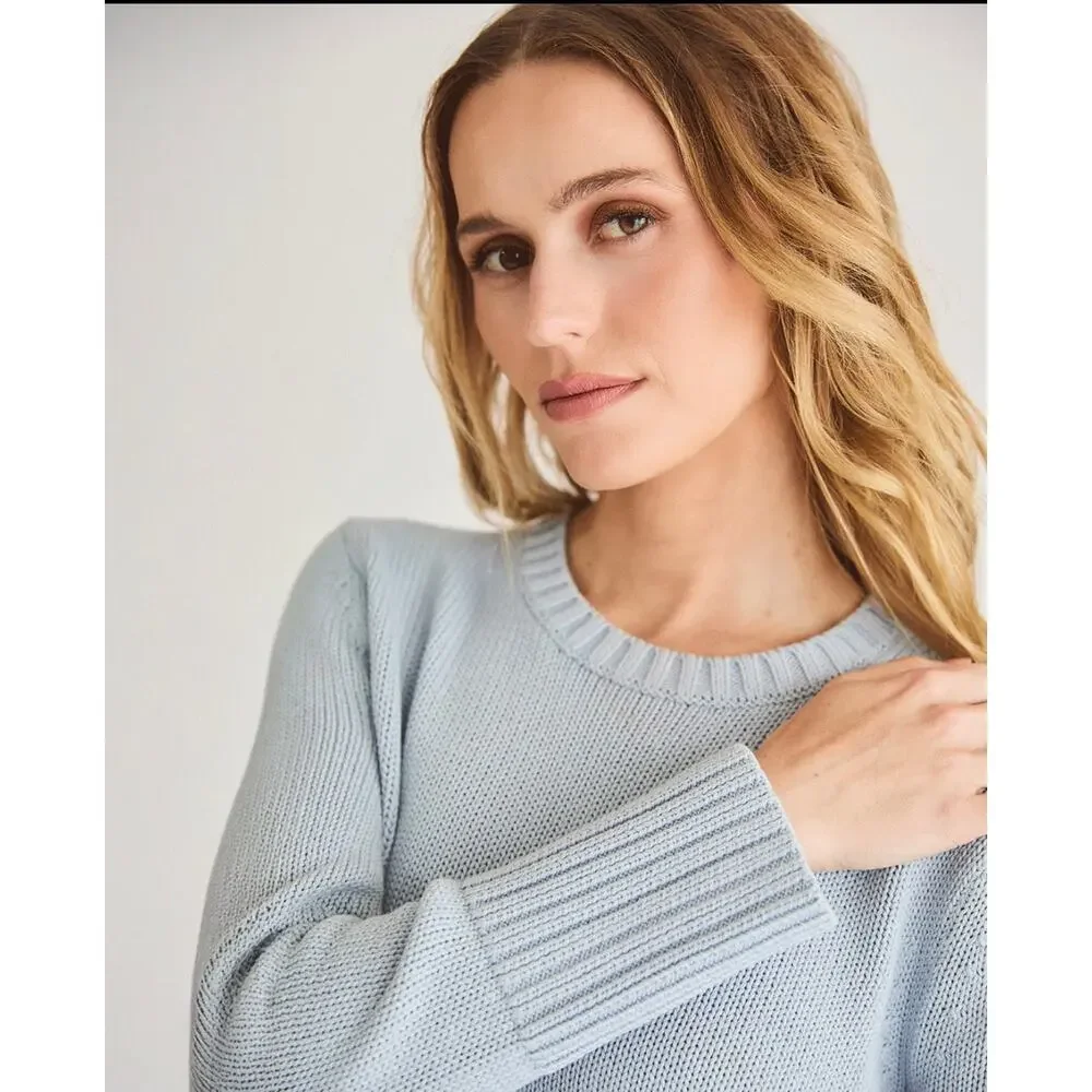 State of Cotton NYC Addison Sweater Sky Blue Size M NWOT w/dust bag